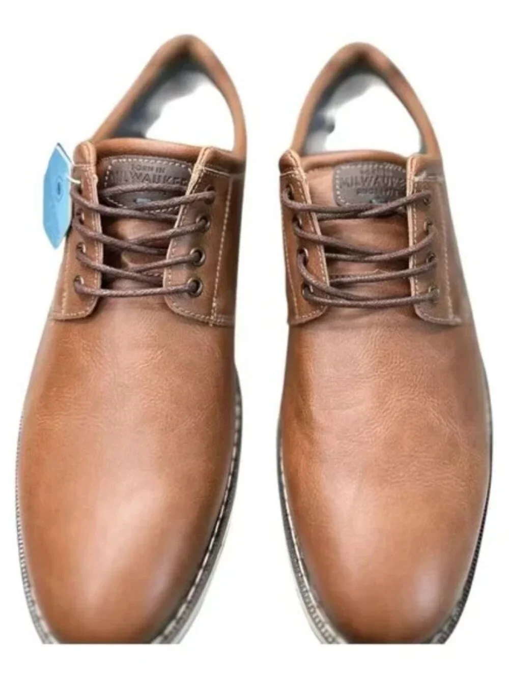 Nunn Bush Men’s Tan Oxford Dress Shoes | Size 10M | Memory Foam Comfort